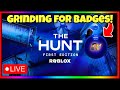  live roblox the hunt grinding badges  pet simulator 99 update tomorrow  roblox
