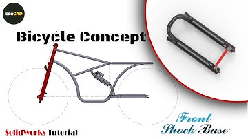 Solidworks Tutorial : Bicycle Concept (Front Shock Base) Part 06-01