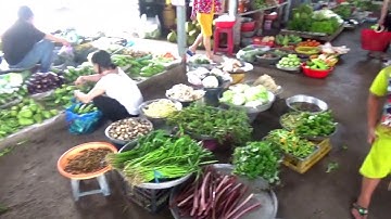 Sau một trận mưa đêm, nhiều ruông lúa bị ngã và cảnh chợ cá Lương Phi, Tri Tôn, An Giang 23/07/2020