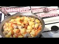 Тушеная картошка Картошка с мясом и овощами на сковороде