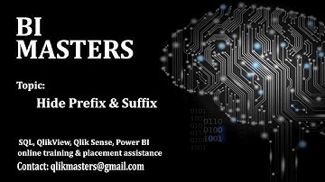 Qlik Sense Hide Prefix & Suffix