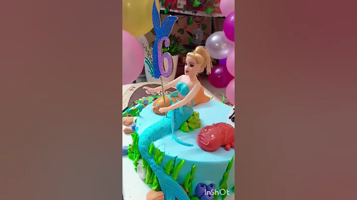 🥳 Birthday Decoration Ideas 🎉🥳 Mermaid Theme Cake 🥳🎂Budget Decoration Ideas❤️🥳🎉