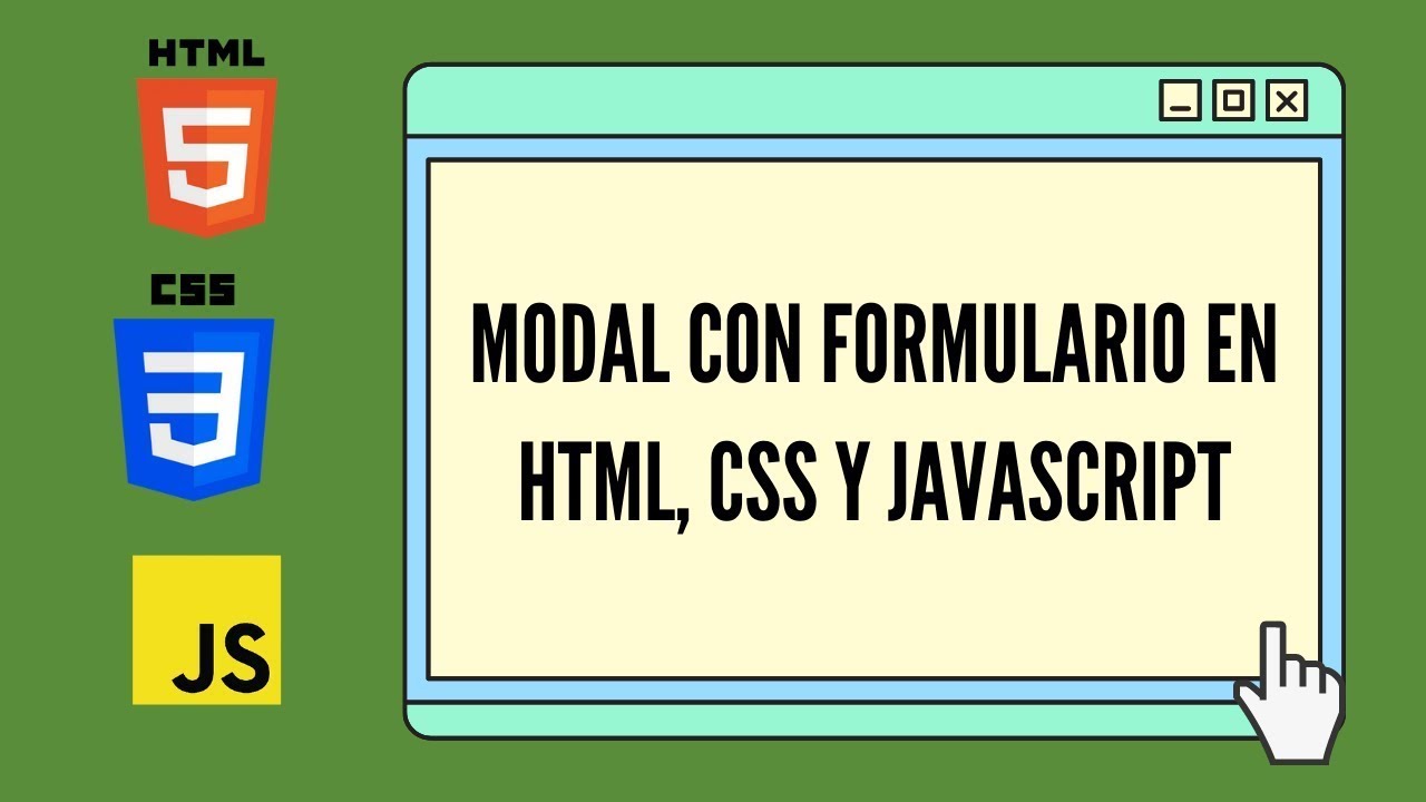 Modal con Formulario en HTML, CSS y JavaScript - YouTube
