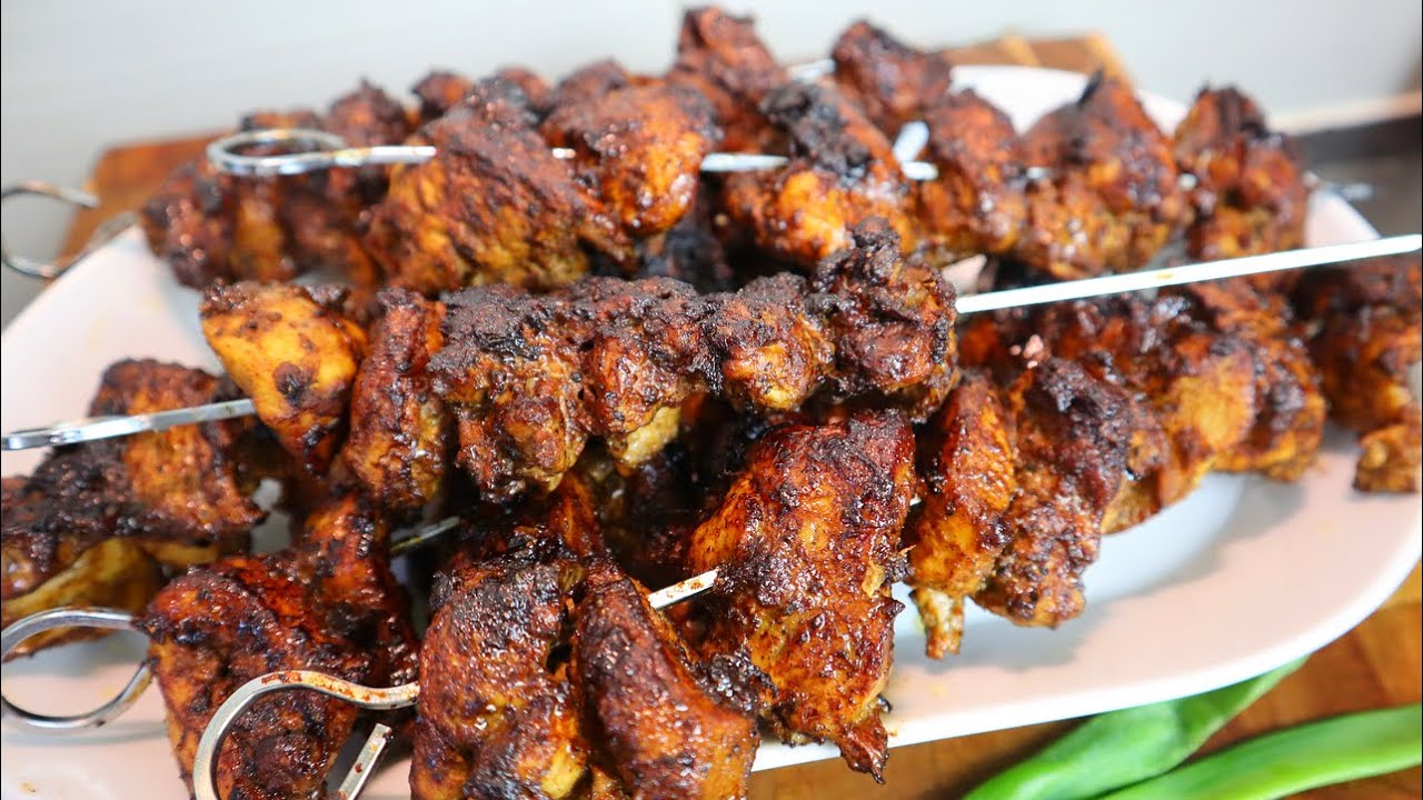 How To Make Mouthwatering Jerk Chicken Kebabs Serve With Jamaican Festivals