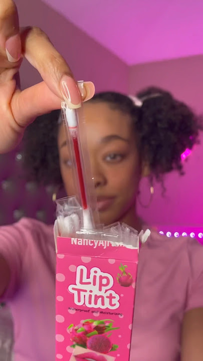 Lip tint 🍓✨ #asmr #shorts #asmrsounds