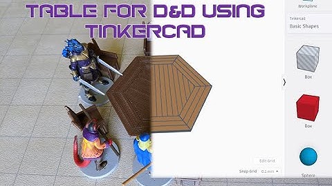 Make a Hexagonal Table for D&D in Tinkercad