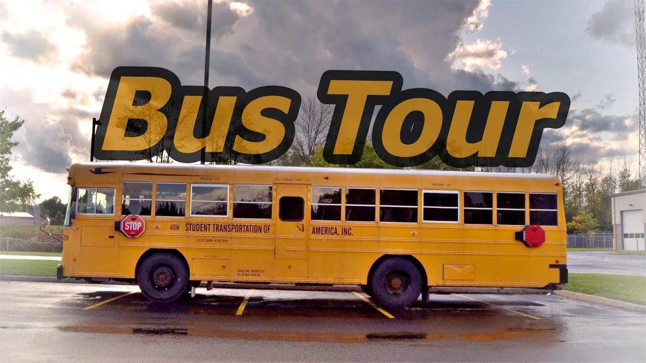 school bus tour bus