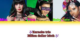 Billion dollar bitch [Karaoke trio] color coded lyrics mia rodriguez ft baby tate