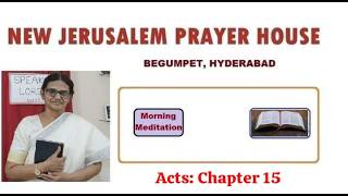 Acts: Chapter 15 - Sisters' Early Morning Prayer Meeting - 18 June, 2026