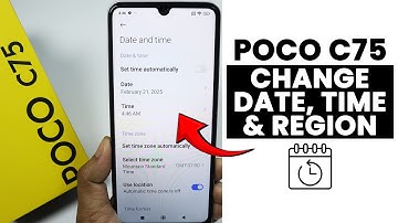 How to Change Date, Time & Region In Poco C75