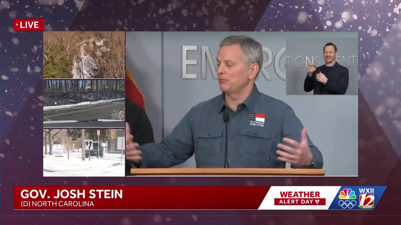 Gov. Josh Stein and state officials provide update ahead of winter storm