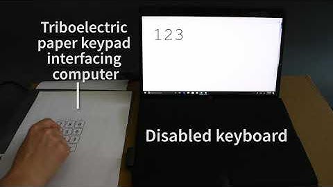 Triboelectric power generation & wireless data transmission on RF-SPE keypad during user interaction