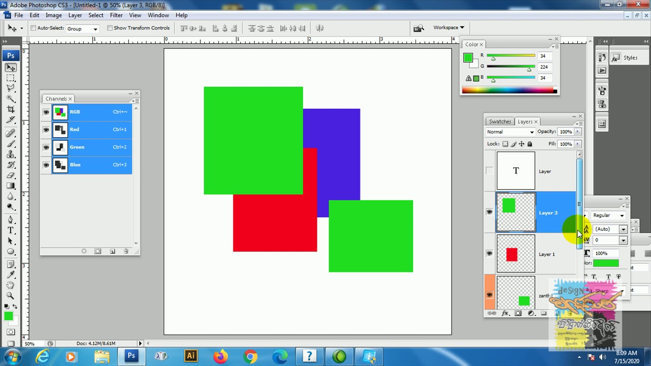 Cs3 Tutorial new layer(Photoshop cs3 tutorial) - YouTube