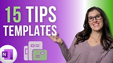 [2025] How to Create Templates in OneNote - 15 OneNote Tips and Tricks - Custom Templates & BONUS