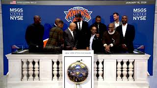 The New York Knicks Nyse Msgs Rings The Closing Bell