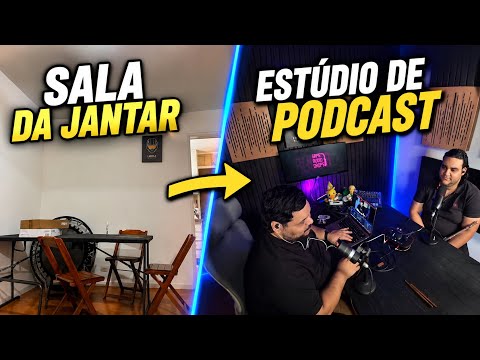 I BUILT A PODCAST STUDIO IN MY DINING ROOM!