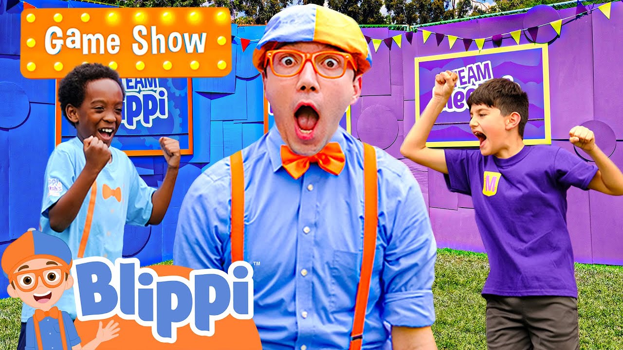 Team Blippi vs Team Meekah Race to the Finish! Blippi Game Show | Episode 2