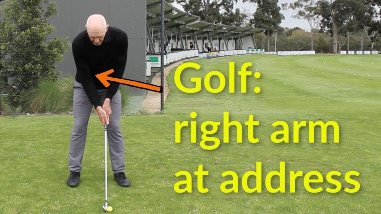 Right arm at address YouTube