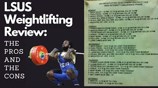 LSUS Weightlifting Program Review