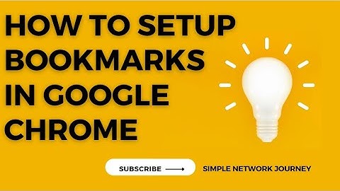 How to setup bookmarks in google chrome 2023