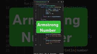 Is It an Armstrong Number 🤔 | Java Programming #shorts  #coding #java #coding #learncoding