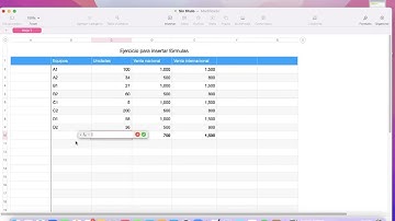Insertar función en numbers de forma muy sencilla!