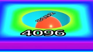 [[ 8192 Ball in 🌈 4096 tile ]] : Ball Run 2048 Merge Number - Level 244 vs MAX