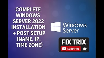 ✅🔥 Complete Windows Server 2022 Installation + Post Setup (Name, IP, Time Zone)✅🔥🔥
