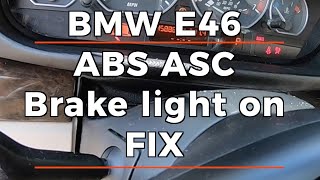 BMW E46 Handbrake light on - ABS ASC Light - FIX