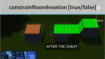 The Sims 3 | CHEAT: constrainfloorelevation [true/false]
