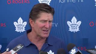 Maple Leafs Training Camp: Mike Babcock - September 15, 2018