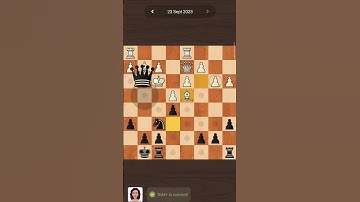 Chess.com 23 September Daily puzzle #chessforfun #shorts #chesstricks #rookiechess #shorts2023