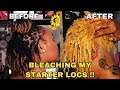 HOW I BLEACHED MY Starter LOCS | + PROTECTIVE OIL & CONDITIONING  TREATMENT  Lunia Etienne