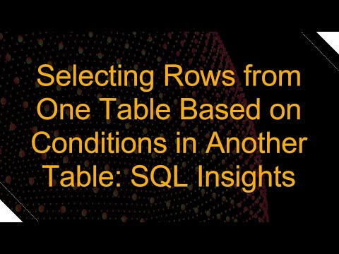 Selecting Rows from