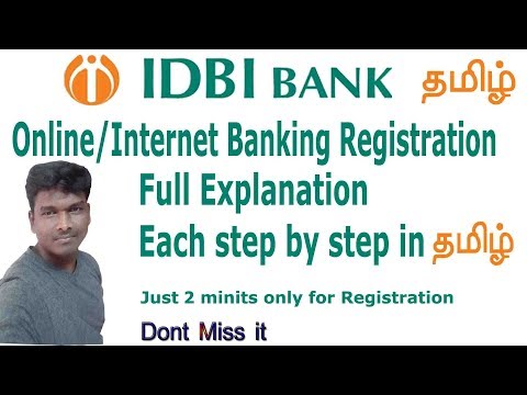 HOW TO REGISTER IDBI  BANK INTERNET BANKING IN TAMIL