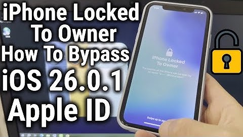 iOS 26.0.1 BYPASS Without Password iPhone Locked To Owner How To Unlock
