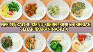 DEFICIT KALORI SEHARI MAKAN NASI 3X ~COCOK UNTUK KALIAN YANG DOYAN MAKAN NASI