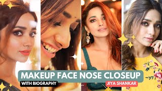 Indian Film and TV Actress Jiya Shankar Face Nose Makeup Closeup Edit Vertical Video with Biography