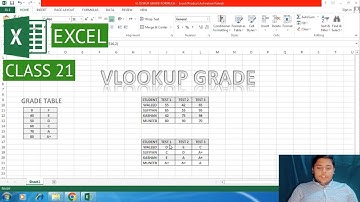 EXCEL-CLASS 21-VLOOKUP GRADE||LEARN WITH ALI ABBAS