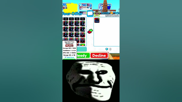 When You Offer For A Glitch Cameraman In Toilet Tower Defence! 😱 #shorts #roblox #trollface