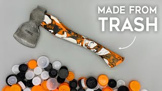 : How to make an AXE from Recycled Plastic | HDPE Hatchet Handle