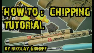 картинка: How to: AFV chipping tutorial. 5 methods. Как сделать сколы на модели танка: 5 способов