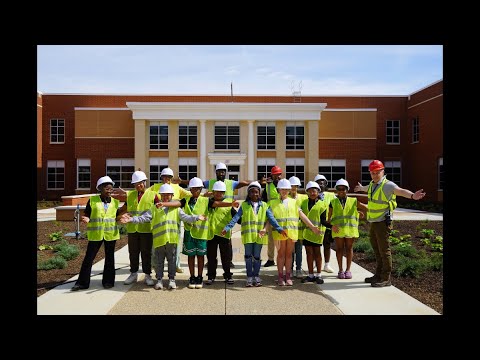 Thursday, April 24, 2025, marked a milestone for Fredericksburg City Public Schools as students from Hugh Mercer and Lafayette Elementary became the first to step inside the new Walker-Grant Middle School.
Assistant Principal Sarah Cook accompanied five Hugh Mercer students who were recognized for their Positive Behavior referrals, while Assistant Principal Tony Lewis joined six Lafayette students honored for demonstrating Lion P.R.I.D.E. Together, these exemplary students toured the impressive construction site of the new middle school.
“This is a beautiful school,” remarked Ms. Cook, taking in the progress. After visiting the state-of-the-art kitchen in the cafeteria, student Raven Payne added with a smile, “I might have to stop packing lunch!” Th First Students Tour Walker-Grant Middle School