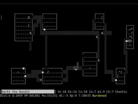 Видео: Полное прохождение, NetHack 3.7 на русском [2/10]