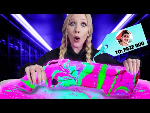 Gifting YouTubers GLOW IN THE DARK Hydro Dipped Items! *insane*