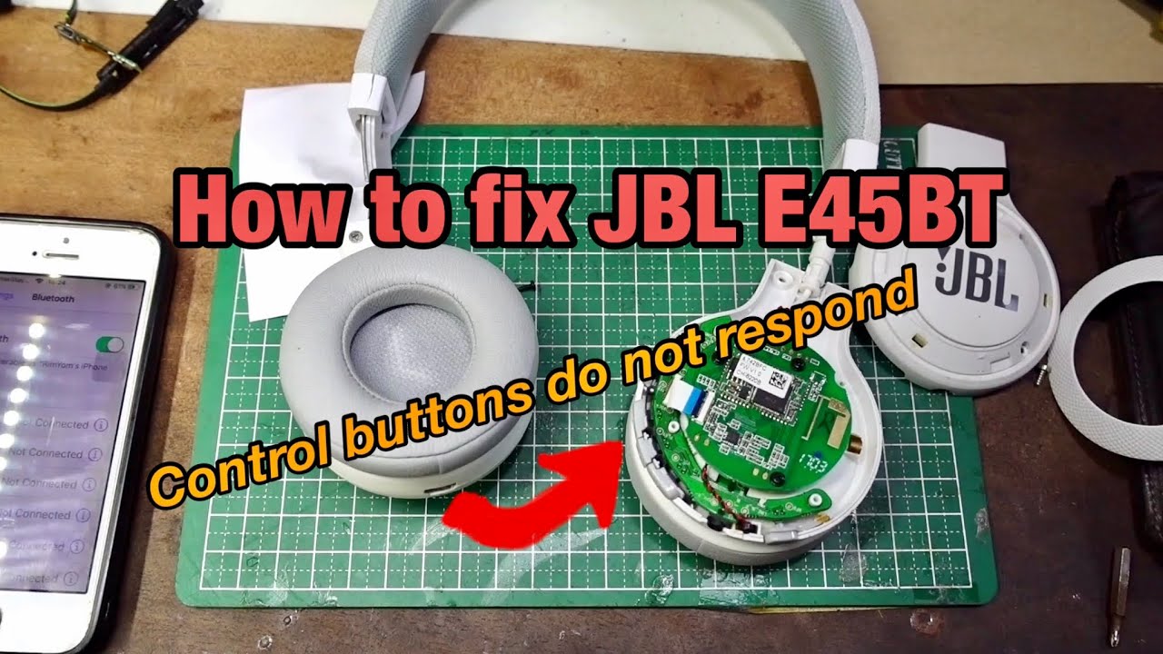 Flock Normalisering Skyldig How to fix JBL E45BT - Control buttons do not respond - YouTube