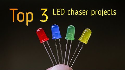 Top 3 easy LED chaser projects by ES Tech Knowledge