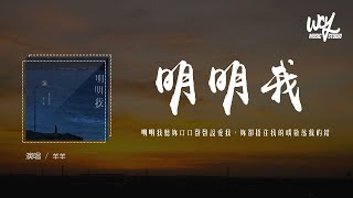 羊羊 - 明明我「明明我听你口口声声说爱我，你却捂住我的嘴数落我的错」(4k Video)【動態歌詞/pīn yīn gē cí】#羊羊 #明明我 #動態歌詞