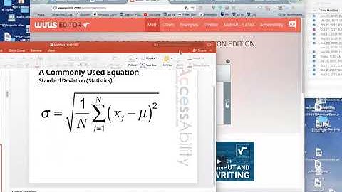 MathML and LaTeX Workflow