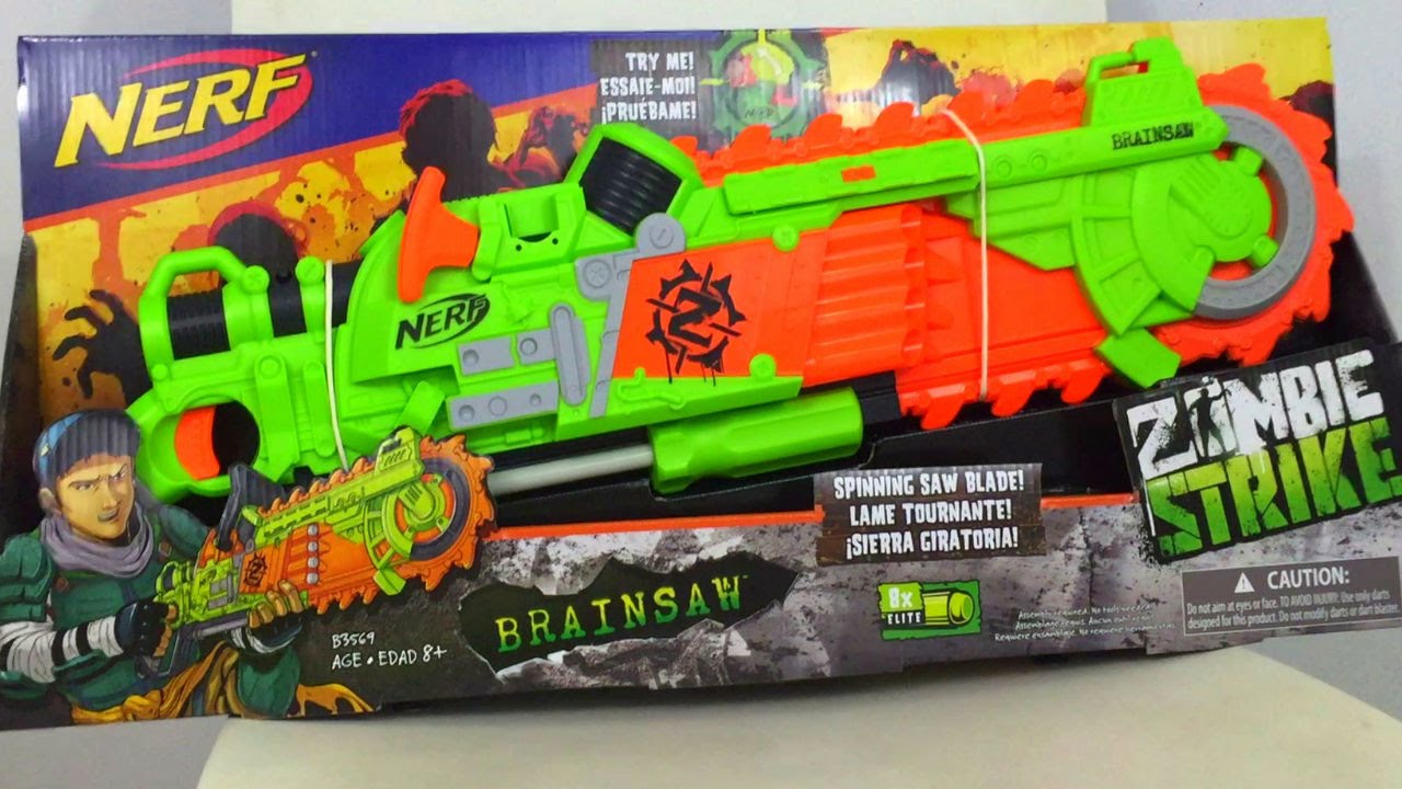 uheldigvis Med andre ord fordomme NERF Zombie Strike Brainsaw | In-Depth Review and Showcase - YouTube